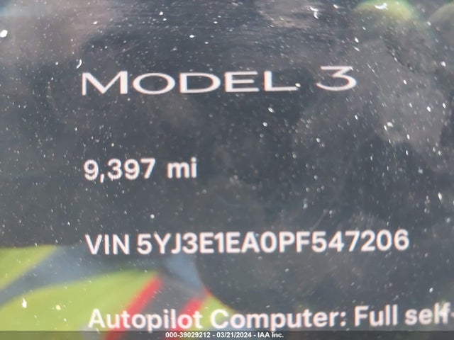 Tesla Model 3 Rear-wheel Drive 2023 5YJ3E1EA0PF547206 Image 15