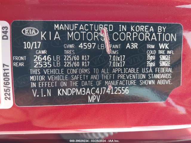 KIA Sportage Lx 2018 KNDPM3AC4J7412556 Image 9
