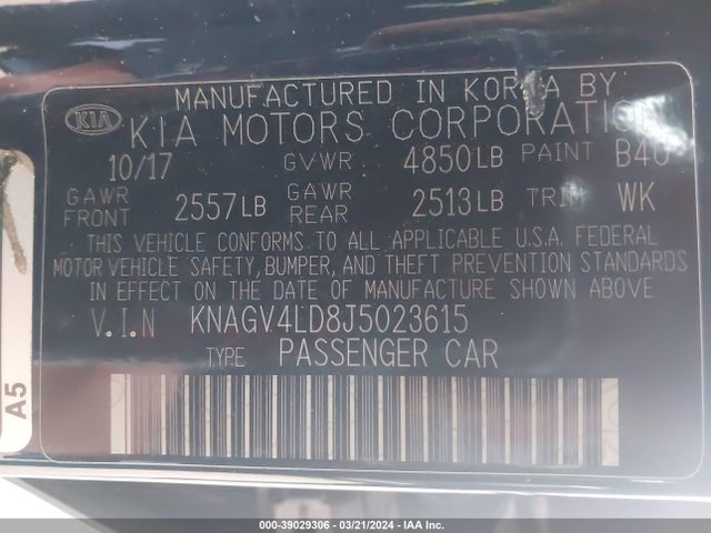 KIA Optima Plug-in Hybrid Ex 2018 KNAGV4LD8J5023615 Image 9