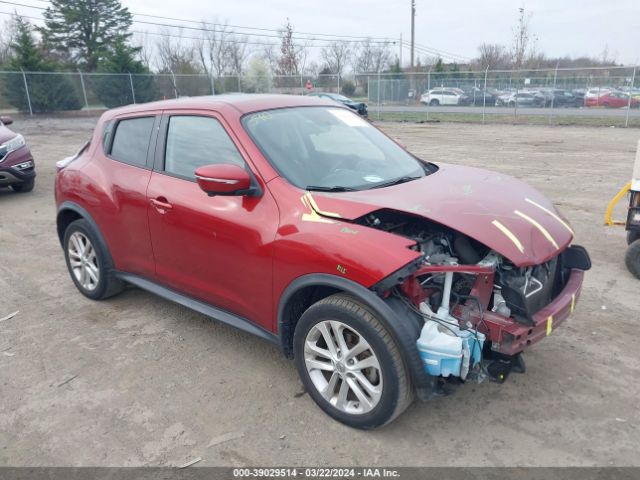 Продажа на аукционе авто 2015 Nissan Juke Sl, vin: JN8AF5MR2FT500830, номер лота: 39029514