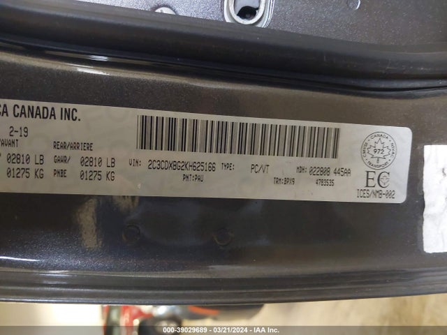 Dodge Charger Sxt 2019 2C3CDXBG2KH625166 Image 9