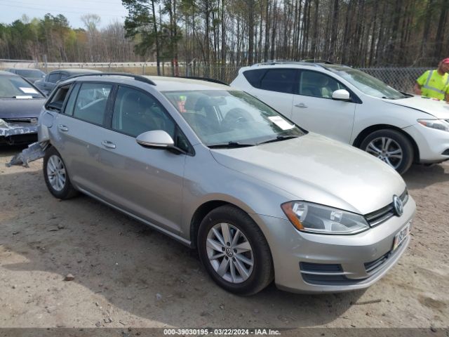 Auction sale of the 2016 Volkswagen Golf Sportwagen Tsi S 4-door, vin: 3VWC17AU9GM510730, lot number: 39030195