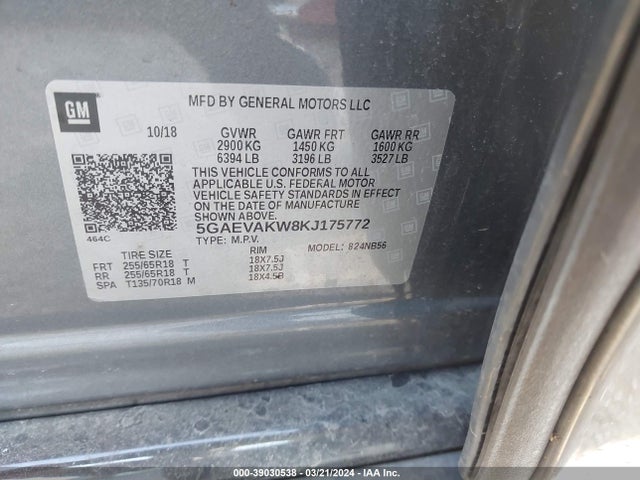 Buick Enclave Awd Essence 2019 5GAEVAKW8KJ175772 Image 9