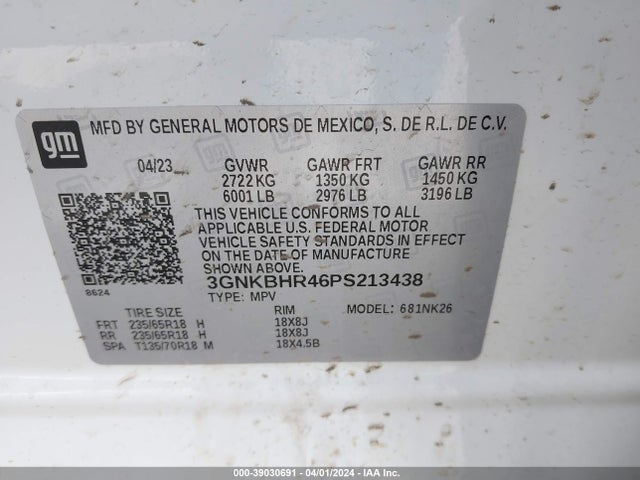 Chevrolet Blazer Awd 2lt 2023 3GNKBHR46PS213438 Image 9