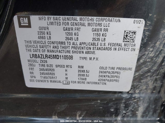 Buick Envision Fwd Preferred 2021 LRBAZLR45MD110508 Image 9
