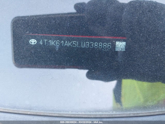 Toyota CAMRY XSE 2020 4T1K61AK5LU338886 Image 9