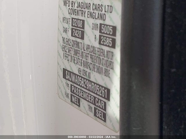 2009 JAGUAR XF SAJWA05B29HR05261 Photo 8