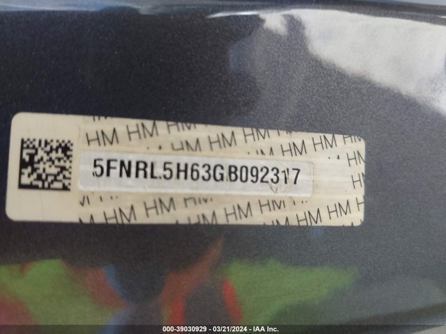 Honda Odyssey Ex-l 2016 5FNRL5H63GB092317 Image 9