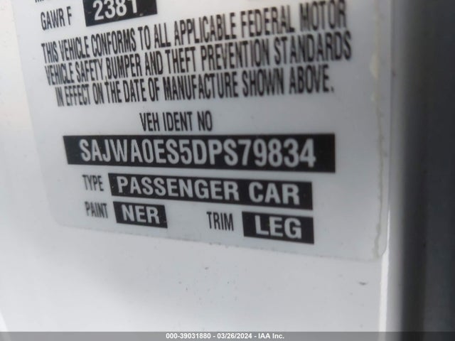 2013 JAGUAR XF SAJWA0ES5DPS79834 Photo 8