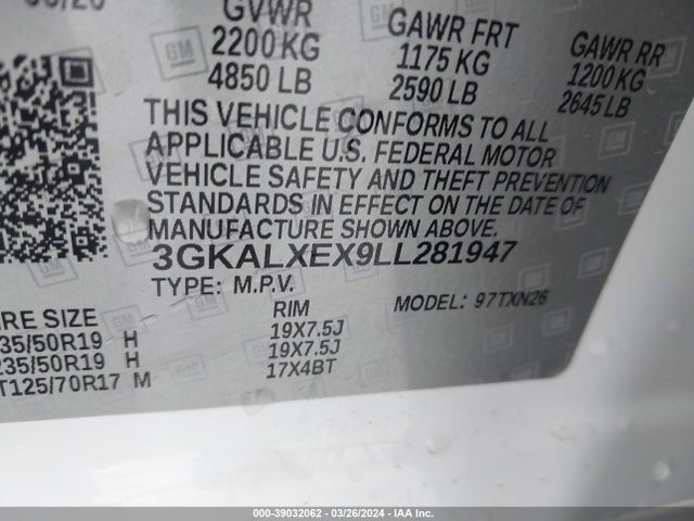 GMC Terrain Awd Denali 2020 3GKALXEX9LL281947 Image 9
