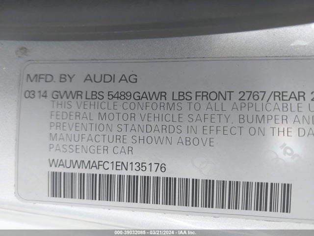 Audi A7 3.0 Tdi Premium Plus 2014 WAUWMAFC1EN135176 Image 9