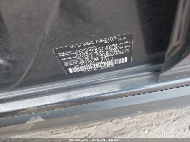 JF2GTAMC8JH314158 Subaru Crosstrek 2.0i Limited