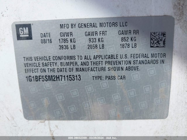 Chevrolet Cruze Premier Auto 2017 1G1BF5SM2H7115313 Image 9