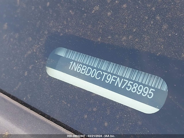 Nissan Frontier S/sv-i4 2015 1N6BD0CT9FN758995 Image 9