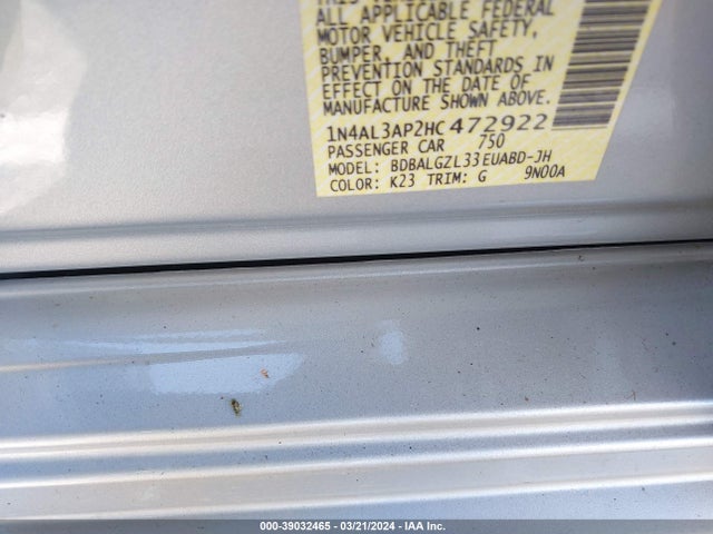 Nissan Altima 2.5 S 2017 1N4AL3AP2HC472922 Image 9