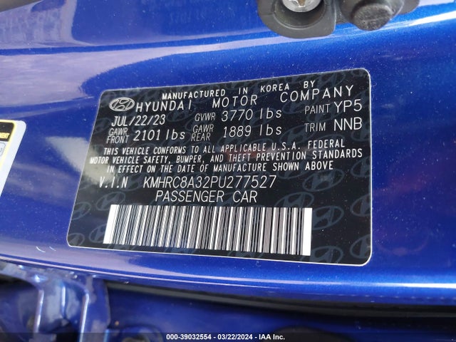 Hyundai Venue Limited 2023 KMHRC8A32PU277527 Image 9
