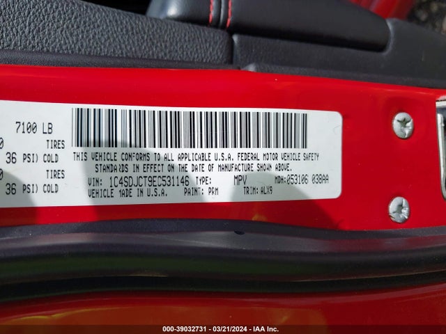 Dodge Durango R/t 2014 1C4SDJCT9EC531146 Image 9