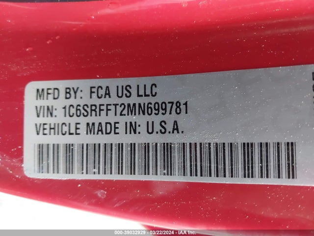 RAM 1500 Lone Star  4x4 5'7 Box 2021 1C6SRFFT2MN699781 Image 9