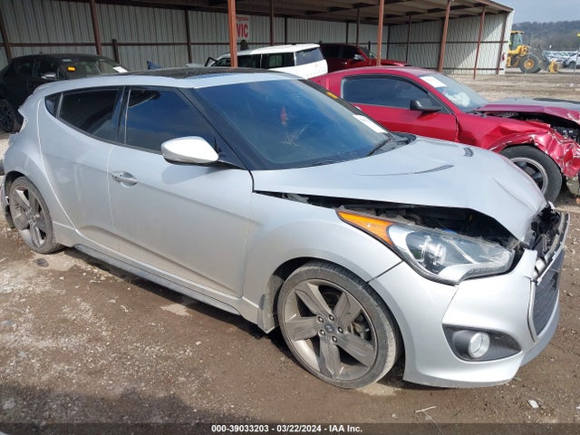 2014 Hyundai Veloster Turbo W/blue მანქანა იყიდება აუქციონზე, vin: KMHTC6AE6EU206873, აუქციონის ნომერი: 39033203