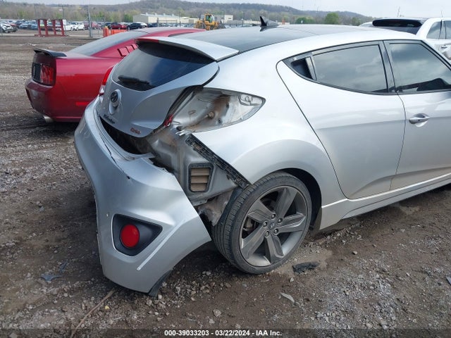 2014 Hyundai Veloster Turbo W/blue მანქანა იყიდება აუქციონზე, vin: KMHTC6AE6EU206873, აუქციონის ნომერი: 39033203