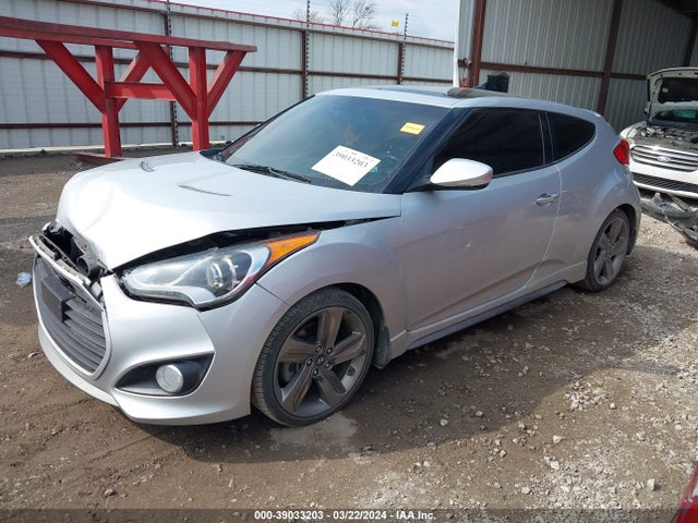 2014 Hyundai Veloster Turbo W/blue მანქანა იყიდება აუქციონზე, vin: KMHTC6AE6EU206873, აუქციონის ნომერი: 39033203