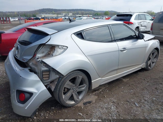 2014 Hyundai Veloster Turbo W/blue მანქანა იყიდება აუქციონზე, vin: KMHTC6AE6EU206873, აუქციონის ნომერი: 39033203
