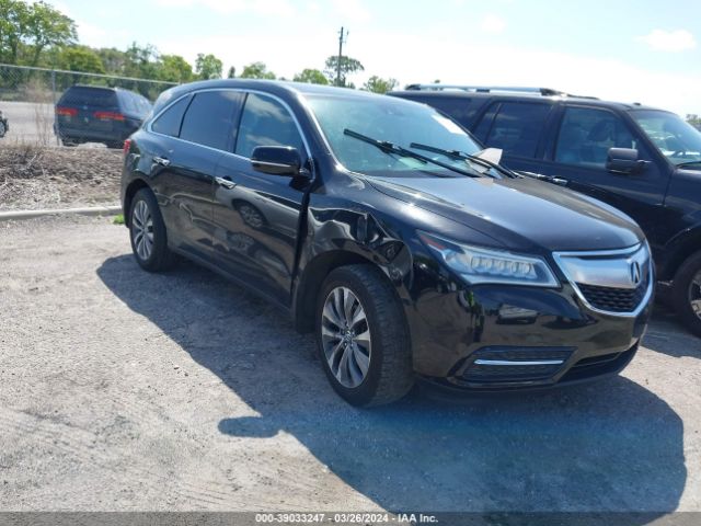 2014 Acura Mdx Technology Package მანქანა იყიდება აუქციონზე, vin: 5FRYD3H44EB001398, აუქციონის ნომერი: 39033247