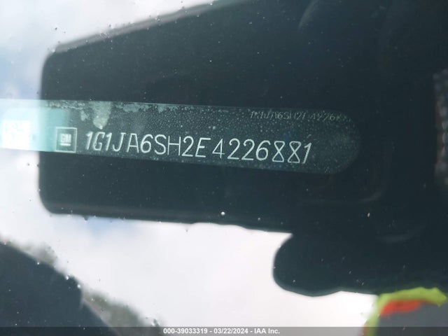 Chevrolet Sonic Ls Auto 2014 1G1JA6SH2E4226881 Image 9
