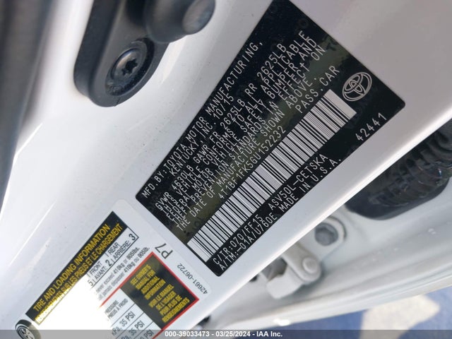 Toyota CAMRY SE 2016 4T1BF1FK5GU152232 Image 9