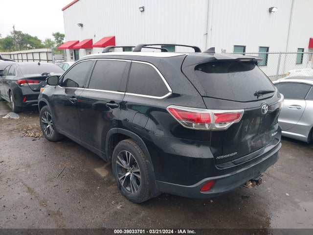 Toyota Highlander Xle V6 2016 5TDJKRFH5GS265505 Image 3