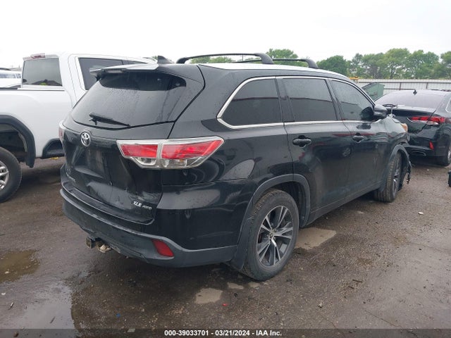 Toyota Highlander Xle V6 2016 5TDJKRFH5GS265505 Image 4