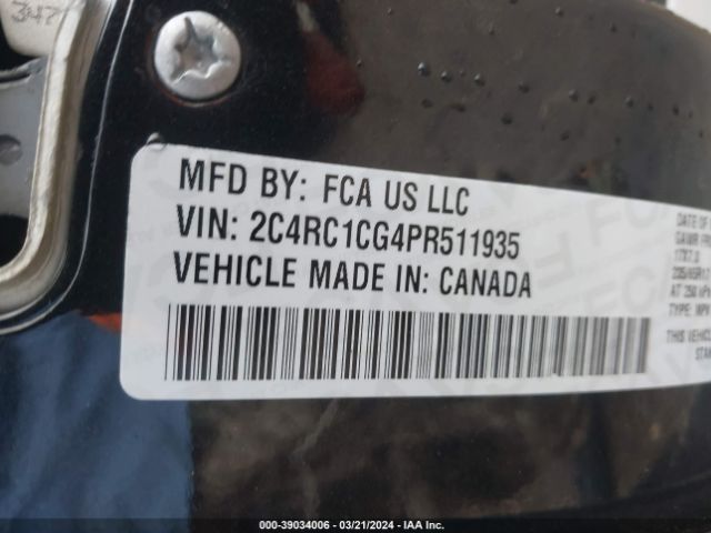 2C4RC1CG4PR511935 Chrysler Voyager Lx