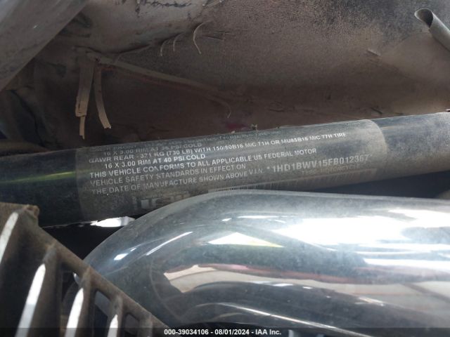 2015 HARLEY-DAVIDSON FLSTC 1HD1BWV15FB012367 Photo 9