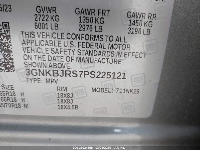 Chevrolet Blazer Awd 3lt 2023 3GNKBJRS7PS225121 Image 9