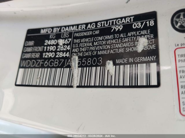 WDDZF6GB7JA455803 Mercedes-Benz E 400 4matic