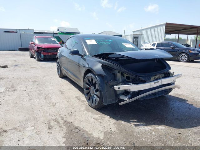 Продаж на аукціоні авто 2022 Tesla Model 3 Performance Dual Motor All-wheel Drive, vin: 5YJ3E1EC3NF329940, номер лоту: 39034342