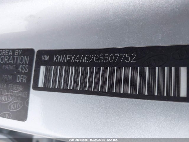 KIA FORTE LX 2016 KNAFX4A62G5507752 Image 9