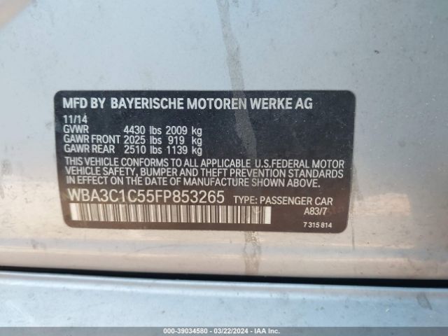 WBA3C1C55FP853265 BMW 328I