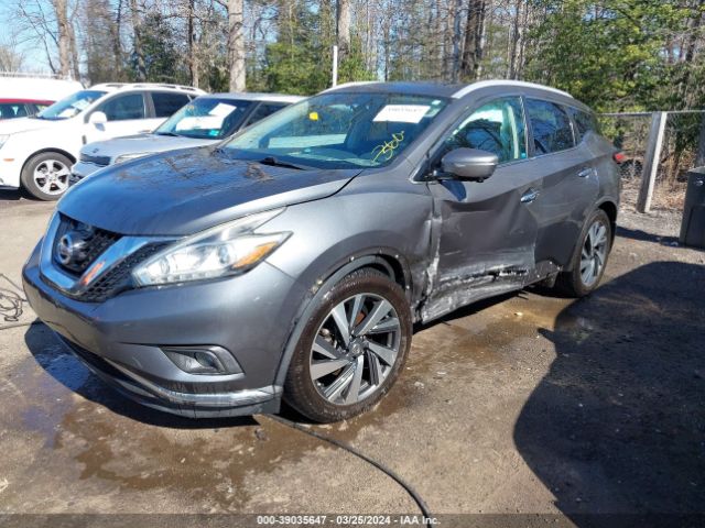 5N1AZ2MH1FN226755 Nissan Murano Platinum