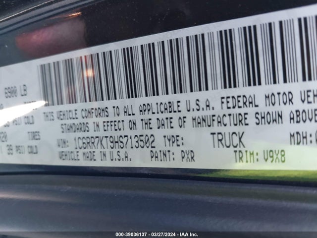 RAM 1500 Express  4x4 5'7 Box 2017 1C6RR7KT9HS713502 Image 9