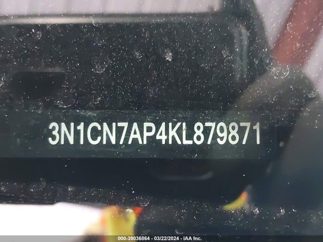 Nissan Versa 1.6 Sv 2019 3N1CN7AP4KL879871 Image 9