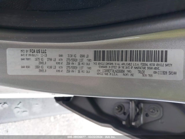 1C6RREFT0LN226890 RAM 1500