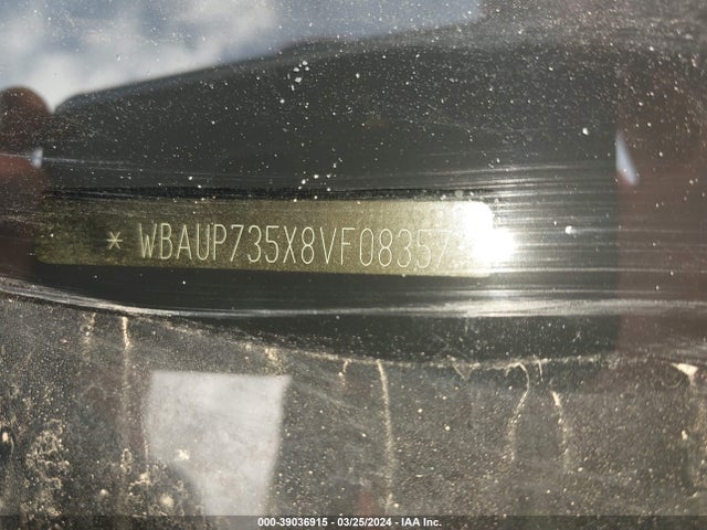 39036915 :رقم المزاد ، WBAUP735X8VF08357 vin ، 2008 Bmw 128i مزاد بيع