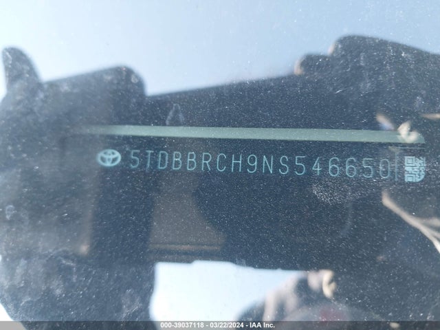 5TDBBRCH9NS546650 Toyota Highlander Hybrid Le