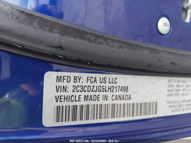 Dodge Challenger Gt 2020 2C3CDZJG5LH217498 Image 9