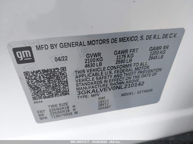 GMC Terrain Slt 2022 3GKALVEV0NL210142 Image 9