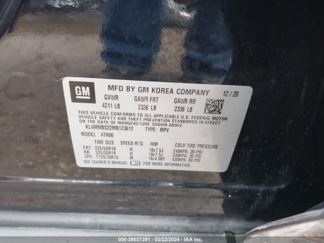 KL4MMBS22MB123612 Buick Encore Gx Preferred