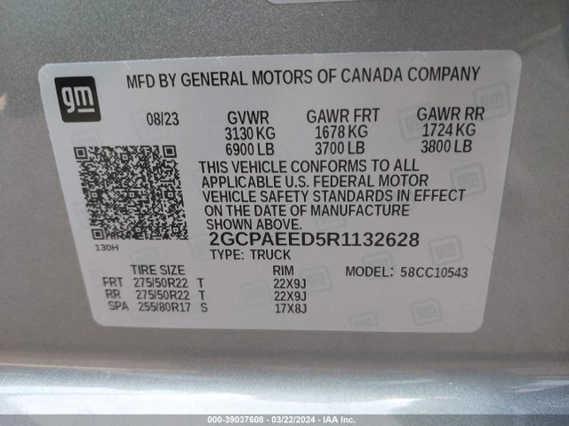 2GCPAEED5R1132628 Chevrolet Silverado 1500 2wd  Short Bed Ltz
