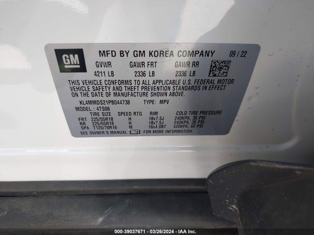 Buick Encore Gx Select Fwd 2023 KL4MMDS21PB044738 Image 9