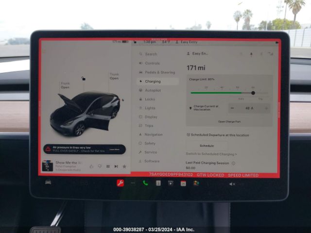 7SAYGDED9PF943102 Tesla Model Y Rwd